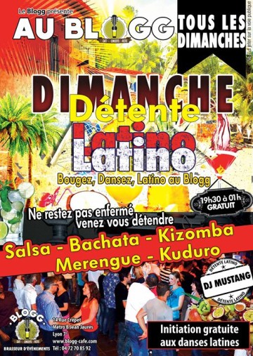 Dim.9 Octobre Détente Latino Initiation Gratuite + Dj Mustang