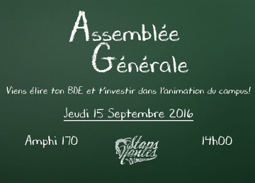 Assemblée Générale AE STAPS Nantes
