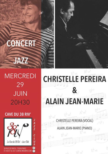 Alain Jean-Marie & Christelle Pereira en concert à la Cave du 38 riv'