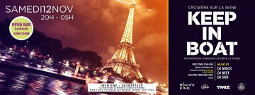 ♔ KEEP in BOAT ♔ Croisière sur la seine ✚ Open Bar Cocktails*