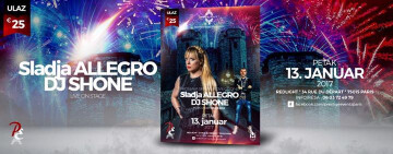 13JAN2017 - REDLIGHT//PROSLAVA SRPSKE NOVE GODINE//SLADJA ALLEGRO & DJ SHONE