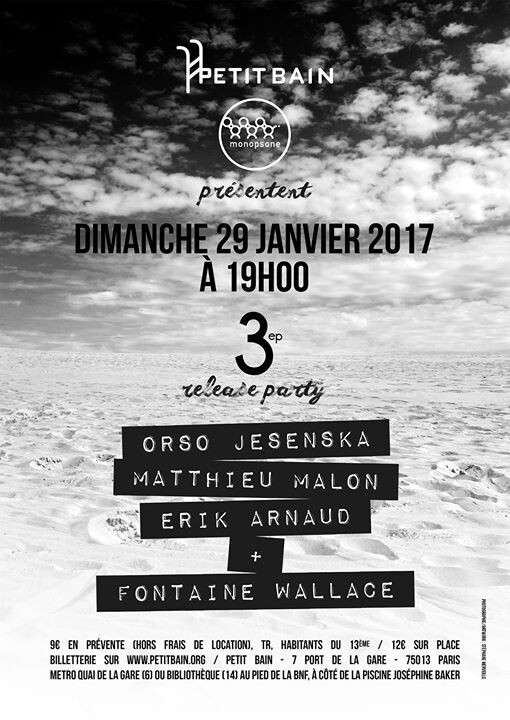 3ep Release Party (+ Fontaine Wallace)