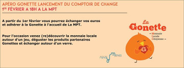 Apéro Gonette Lancement du Comptoir de change
