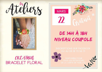 Création bracelet floral
