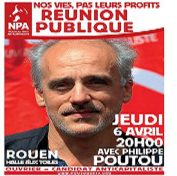 Meeting avec Philippe Poutou à Rouen