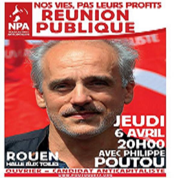 Meeting avec Philippe Poutou à Rouen