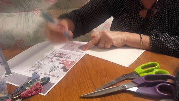 Atelier point de croix compté