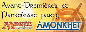 Amonkhet : Prerelease party et tournois d'avant-première