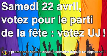 ▃ ▅ ▆ █ Votez pour le parti de la fête ! UJ n° 276 █ ▆ ▅ ▃