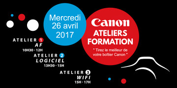 Ateliers formation Canon "Tirez le meilleur de votre boîtier Canon".