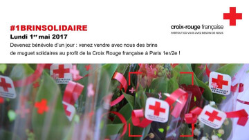 1BrinSolidaire: Vente de muguet pour la Croix Rouge Paris1er/2e!