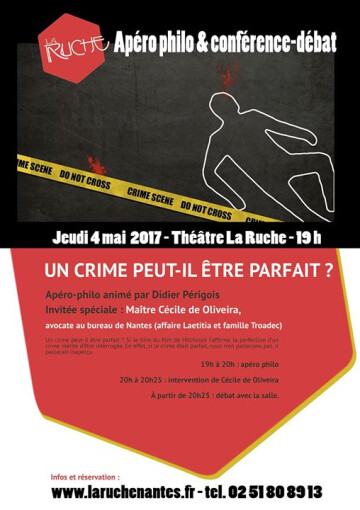 Apéro philo - Le crime avec Me Cécile de Oliveira, avocate