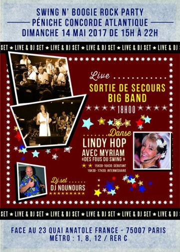 14 Mai Péniche Concorde Atlantique Concert Big Band Swing