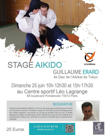 Aikido Seminar - Guillaume Erard in Paris