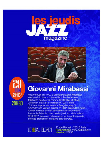 ★★ Les Jeudis Jazz Magazine #3 Giovanni Mirabassi ★★