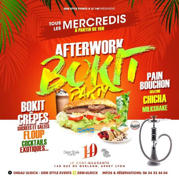 Afterwork Bokit Party-Tous Les Mercredis au 140 By Dem Style Ev