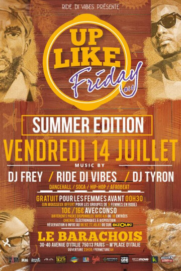 ??? UP LIKE FRIDAY - EDITION #10 - SUMMER EDITION ??? @ Barachois (Le)
