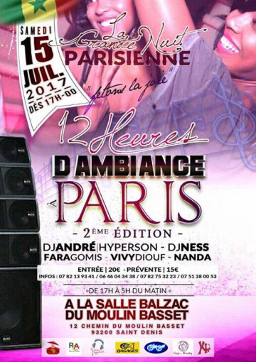 12 Heures d'Ambiance à PARIS