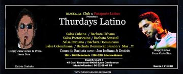 Black by Jack Club Confluence Présente : Thurdays Latino
