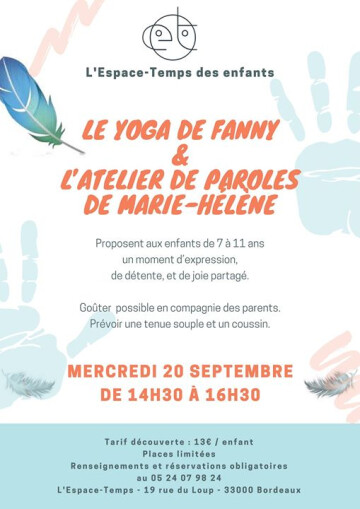 Atelier Enfants : Yoga et Atelier de paroles