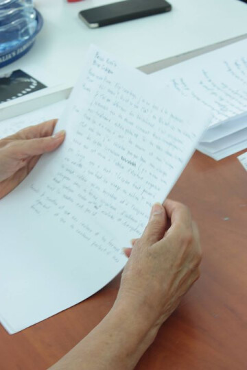 2e atelier d'écriture autour de l'exposition Êkhố[s]