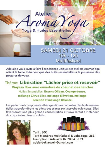Atelier AromaYoga - Libération "Lâcher prise et recevoir"
