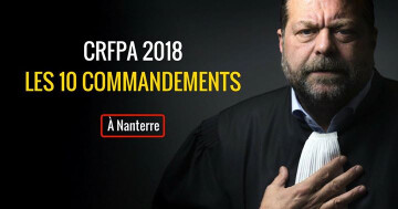 À Nanterre : CRFPA 2018 - les 10 commandements
