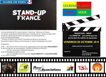 1ère édition des Rendez-Vous AVEC VOUS "Stand-up Made in France"