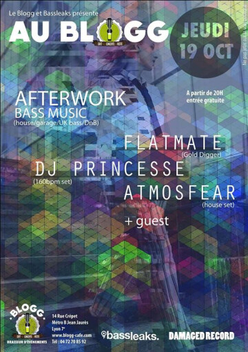 Afterwork Electro/Bass music - Jeudi 19 Octobre