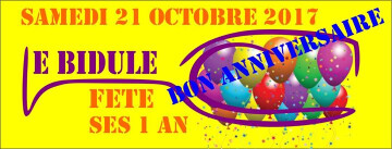 Anniversaire Bidule