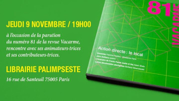Action directe : le local. Soirée débat autour du numéro 81 de l