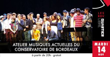 Atelier Musiques actuelles du conservatoire de Bordeaux