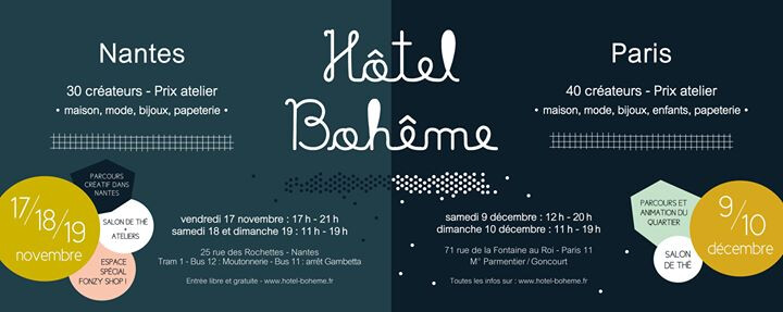 Ateliers Hôtel Bohême édition nantaise