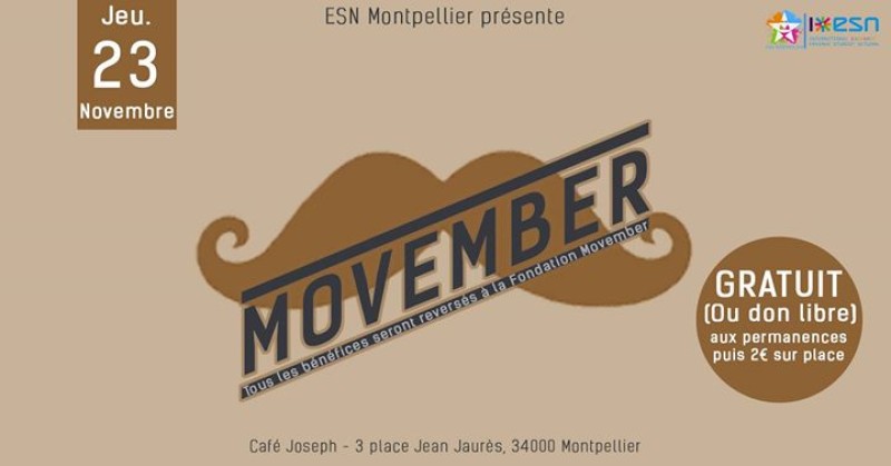 ★ Soirée Movember ★ By ESN Montpellier
