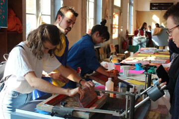 ┃Atelier┃Sérigraphie sur papiers cadeaux