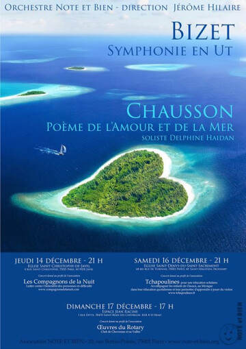 14, 16 et 17 Décembre - Concerts N&B : Bizet et Chausson