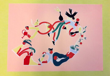 ┃Atelier enfant┃Création de carnets en collages