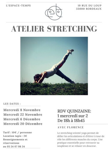 Atelier stretching, 2 fois par mois