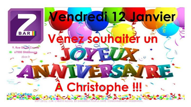 Anniversaire Christophe