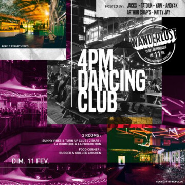 4PM Dancing Club - Hip hop & Sunny Vibes au Wanderlust @ Wanderlust (Le)