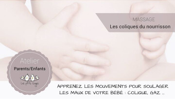 Atelier Massage spécial colique et autres maux de bébé