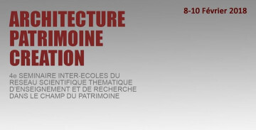 4ème séminaire inter-écoles du champ Patrimoine
