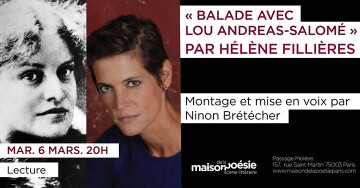 « Balade avec Lou Andreas-Salomé »