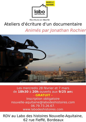 Atelier écriture de documentaire