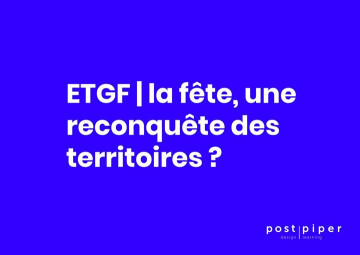 1ER Conf-Dîner-Pinard | Fête et Territoire : Une reconquête ?