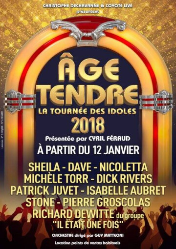 Age tendre la tournée des idoles 2018 à Montpellier