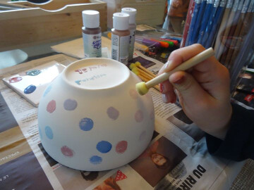 Atelier peinture sur céramique