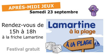 Après-midi jeux au festival Lamartine à la plage