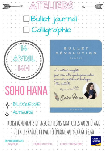 Atelier Bullet-Journal avec la blogueuse Soho Hana