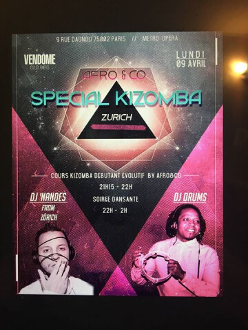 Afro&Co Special kizomba Zürich Guest Dj 'Nandes